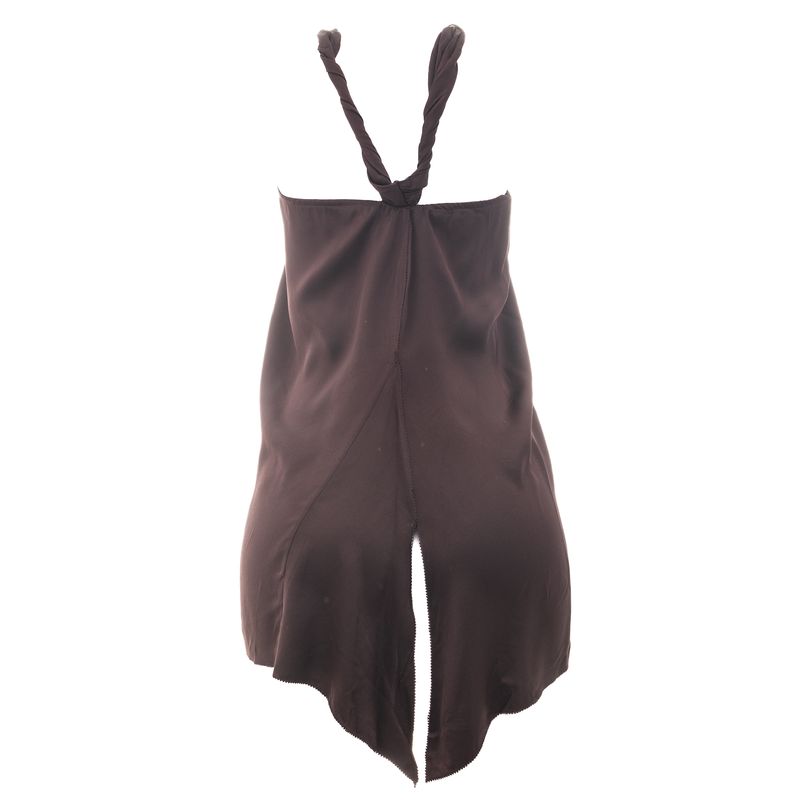 Blusa-Gucci-Seda-Marrom