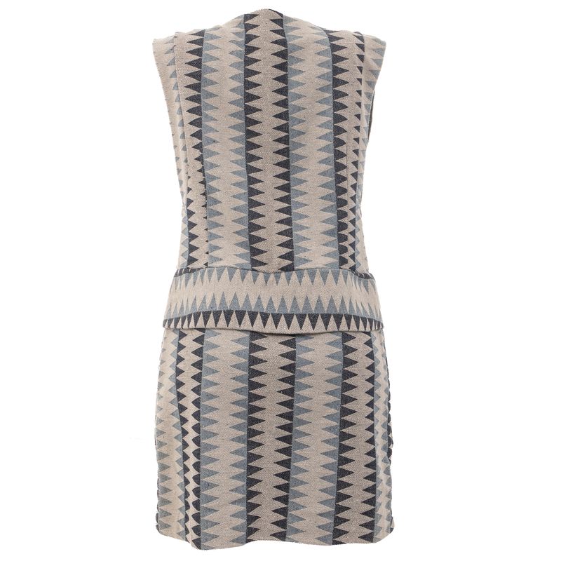 Vestido-Mixed-com-Botoes-Cinza-e-Azul