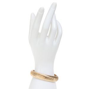 Bracelete Vintage Metal Texturizado Dourado