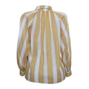 Camisa Cris Barros Listrada Amarelo