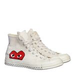 Tenis-All-Star-Converse-Comme-des-Garcons-Play-Chuck-70-Creme