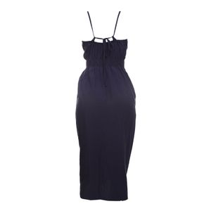 Vestido Le Soleil d'Été Linho Azul Marinho