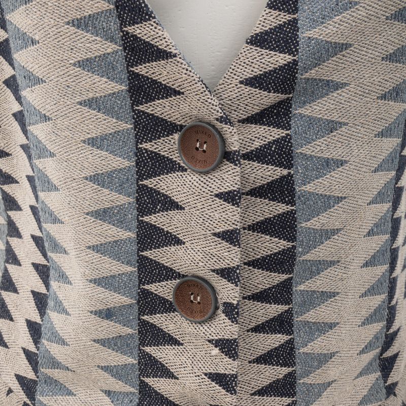 Vestido-Mixed-com-Botoes-Cinza-e-Azul