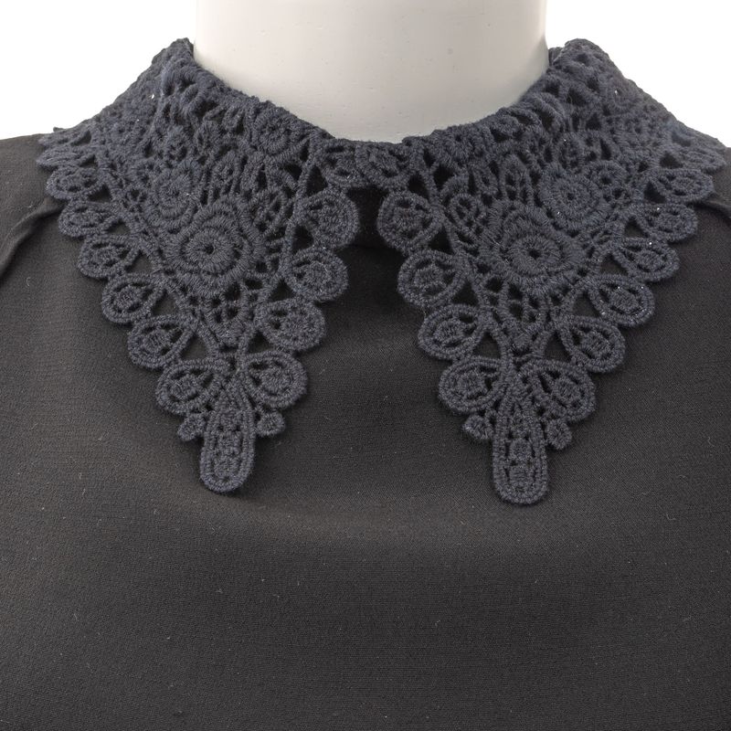 Vestido-Mixed-Gola-Preto