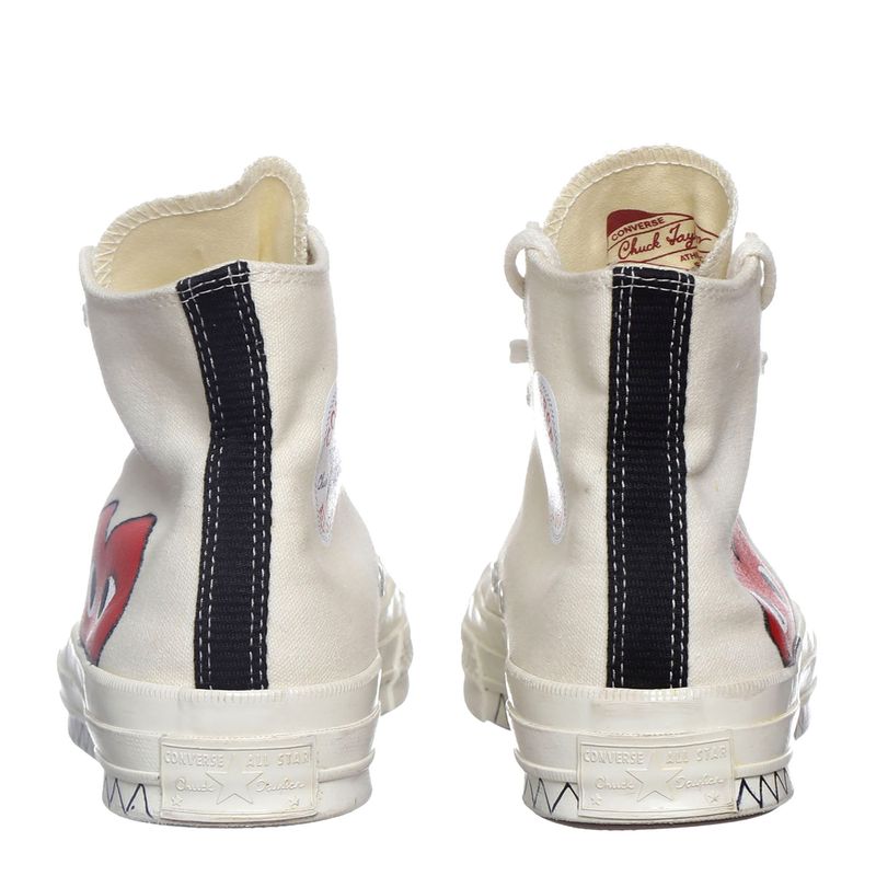 Tenis-All-Star-Converse-Comme-des-Garcons-Play-Chuck-70-Creme
