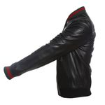 Jaqueta-Gucci-Web-Couro-Preta