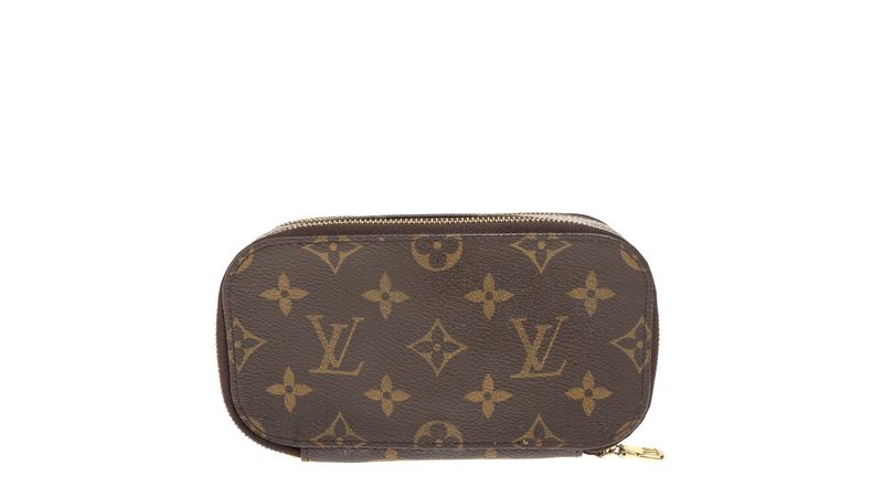 小物 LOUIS VUITTON Nécessaire Louis Vuitton Zíper Dublo Pequena Monograma Vintage