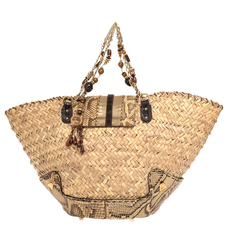 Bolsa-Dolce---Gabbana-Palha-e-Couro