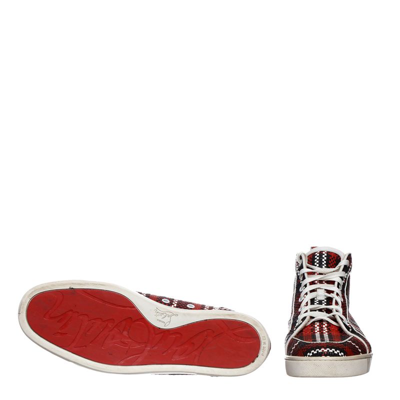 Tenis-Louboutin-Xadrez-Vermelho