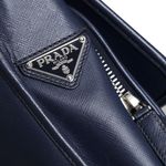 Pasta-Prada-Couro-Saffiano-Azul-Marinho