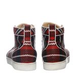 Tenis-Louboutin-Xadrez-Vermelho