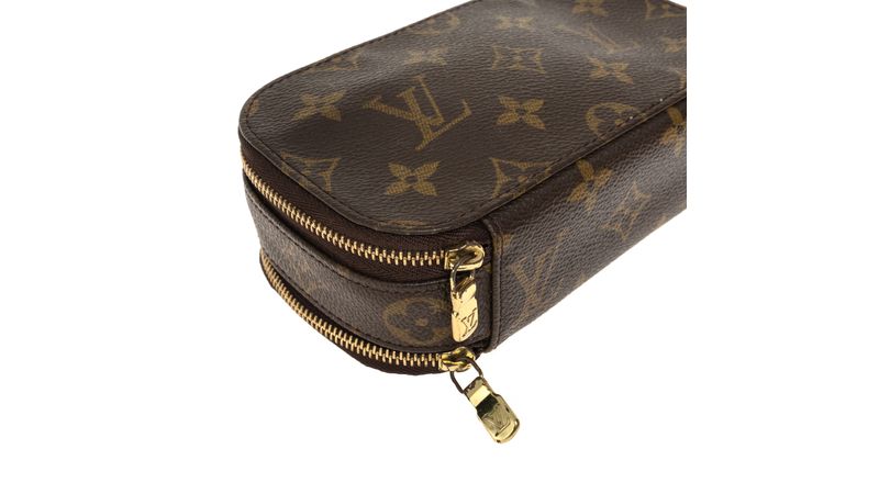 Nécessaire Louis Vuitton Zíper Dublo Pequena Monograma Vintage