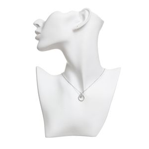 Colar Swarovski Constella Círculo Lapidação Redonda Prateado