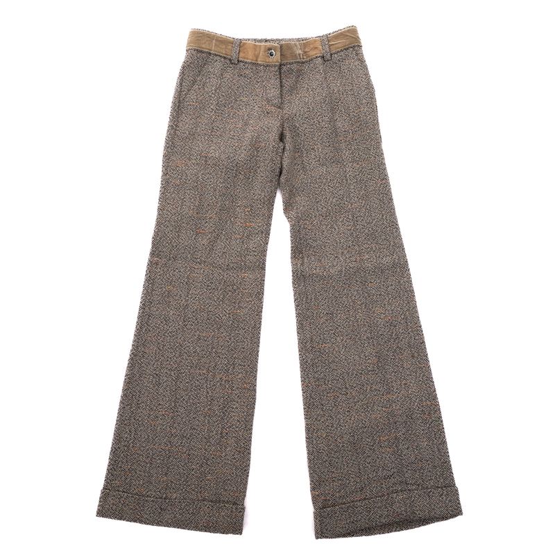Calca-Talie-NK-Tweed-Marrom-e-Branca