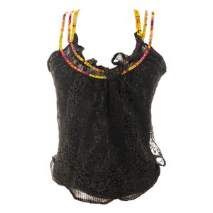 Blusa John Galliano Renda e Miçangas