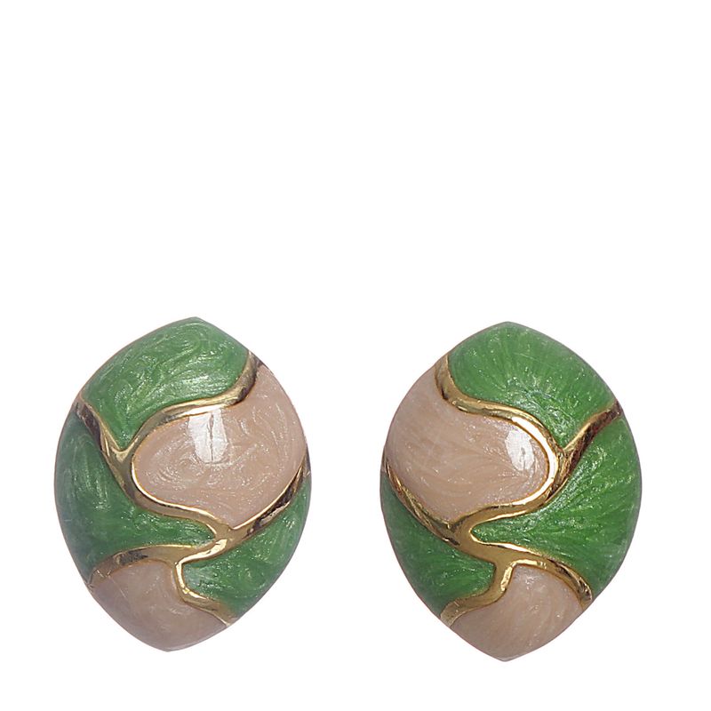 Brinco-de-Pressao-Esmaltado-Bicolor-Verde