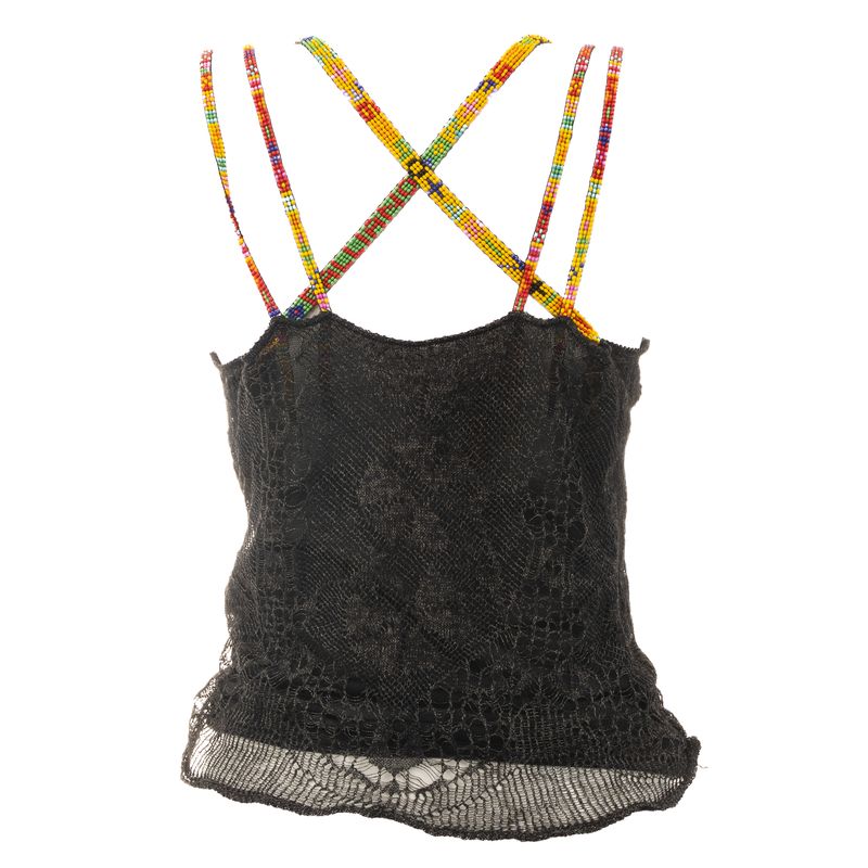 Blusa-John-Galliano-Renda-e-Micangas