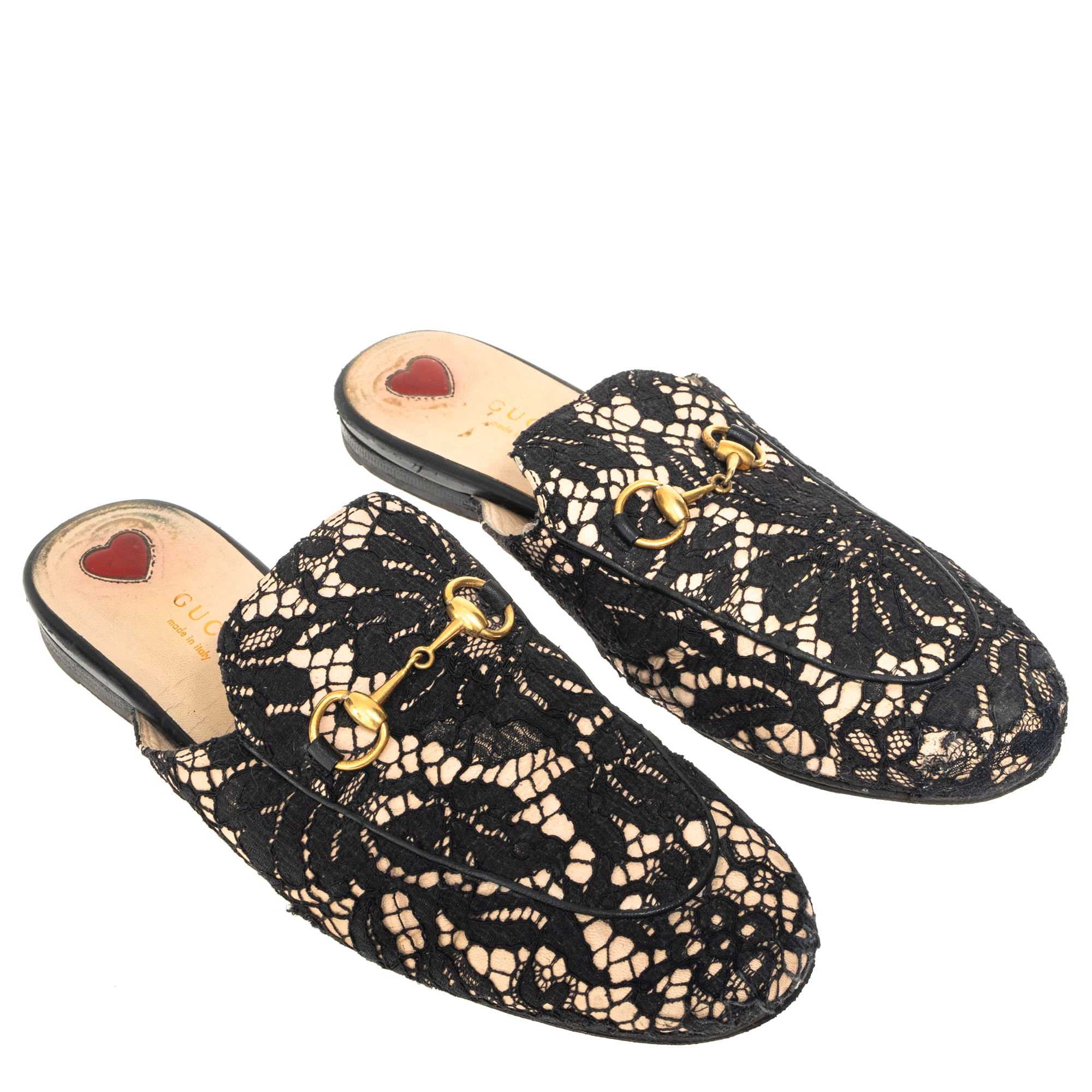GUCCI ミュール　23.5センチ Mule Gucci Renda Preta | Brechó de luxo - Prettynew