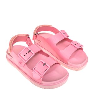 Sandália Gucci Isla Borracha Rosa