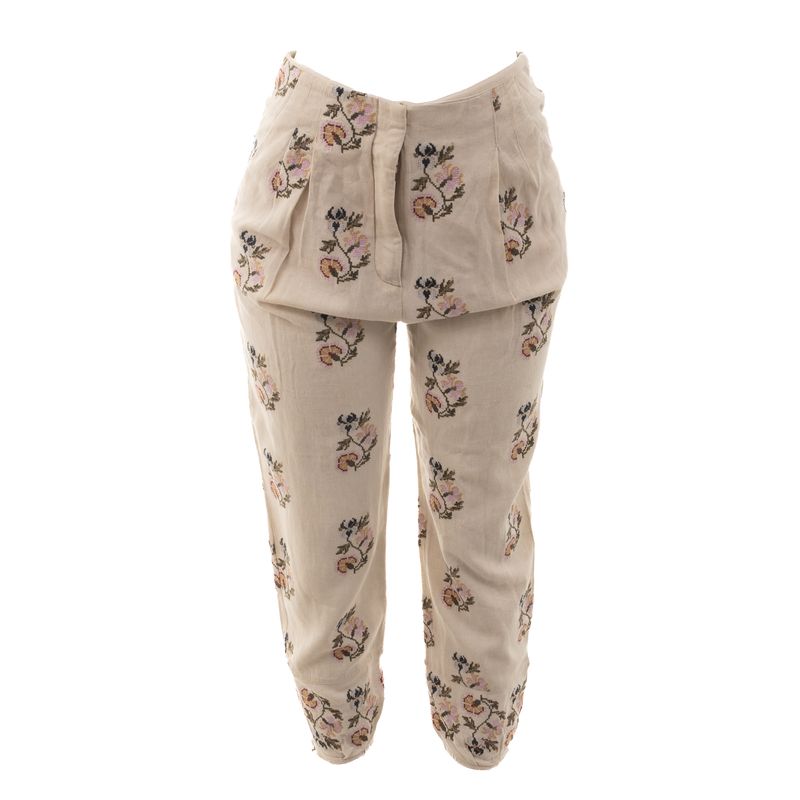 Conjunto-Cris-Barros-Ponto-Cruz-Floral-Bege