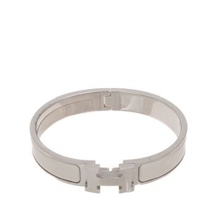 Bracelete Hermès Click Clack Branco