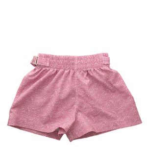 Bermuda Barthelemy Infantil Estampada Roxa e Branca