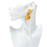 Brinco-Gianni-Versace-Vintage-Medusa-Longo-Dourado