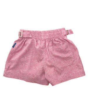 Bermuda Barthelemy Infantil Estampada Roxa e Branca