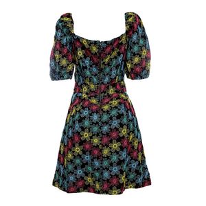 Vestido Mixed Bordado Colorido