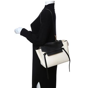 Bolsa Celine Belt Bicolor Preto