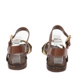Sandalia-Louis-Vuitton-Rasteira-Dourado-e-Monograma