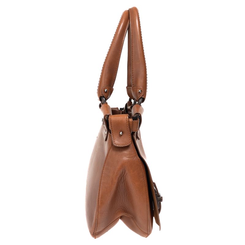 Bolsa-Salvatore-Ferragamo-Couro-Caramelo