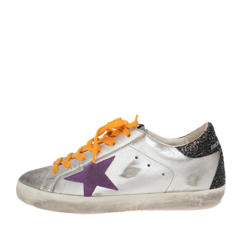 Tenis-Golden-Goose-Superstar-Prateado