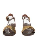Sandalia-Louis-Vuitton-Rasteira-Dourado-e-Monograma