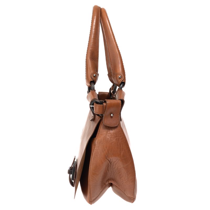 Bolsa-Salvatore-Ferragamo-Couro-Caramelo