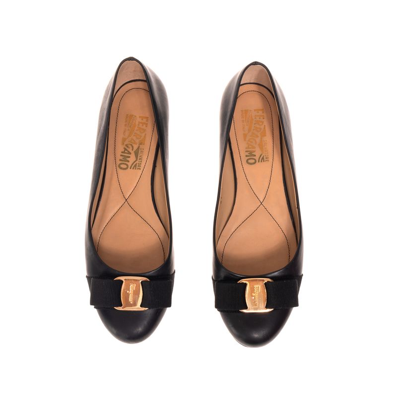 Sapatilha-Salvatore-Ferragamo-Couro-Preta