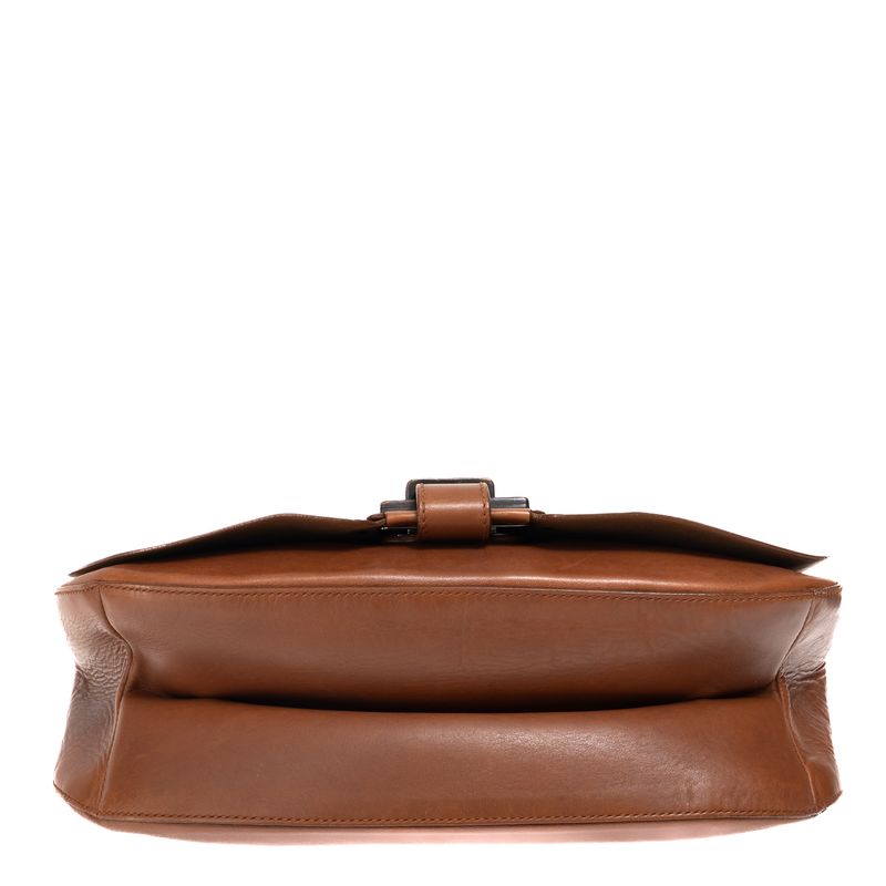 Bolsa-Salvatore-Ferragamo-Couro-Caramelo