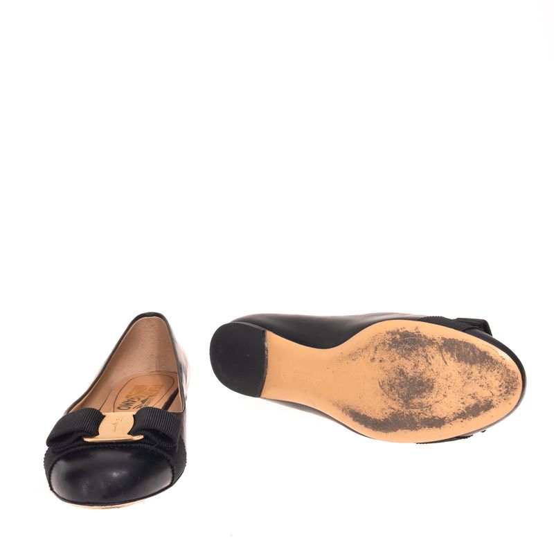 Sapatilha-Salvatore-Ferragamo-Couro-Preta