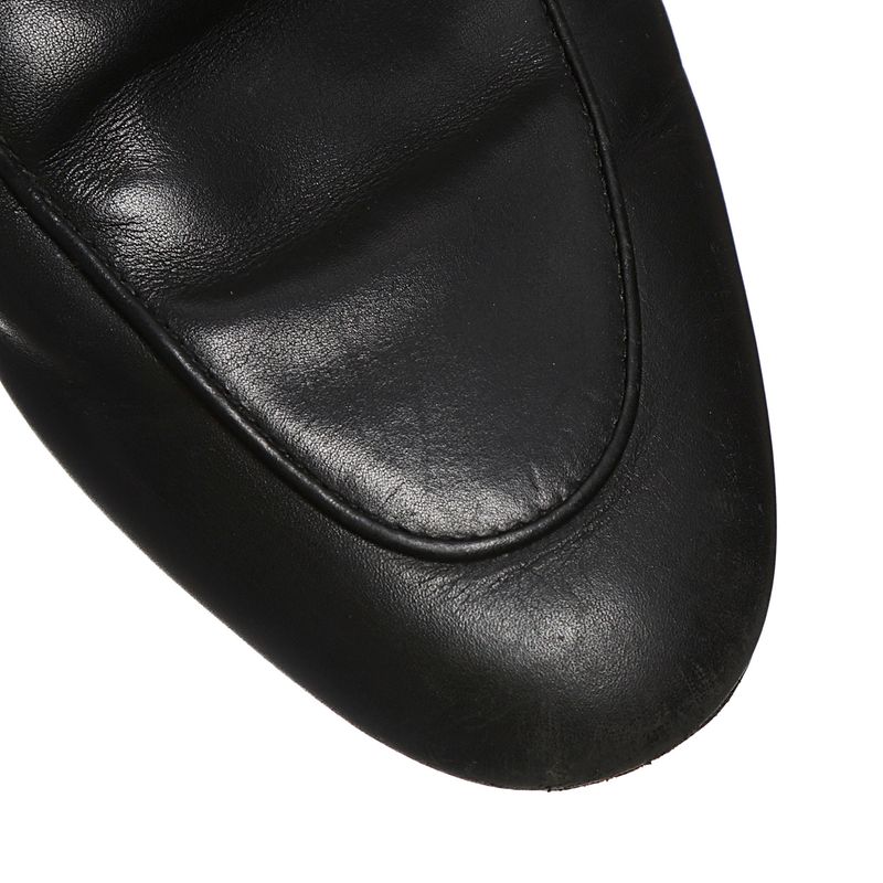 Mule-Gucci-Princetown-Couro-Preto