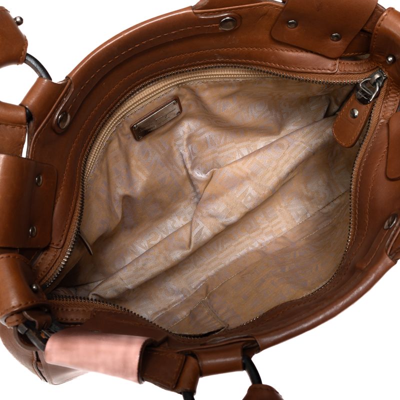 Bolsa-Salvatore-Ferragamo-Couro-Caramelo