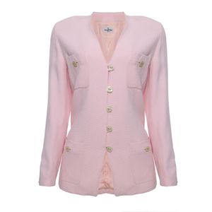 Blazer Valentino Garavani Miss V Tweed Rosa