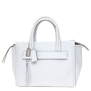 Bolsa Coach Saffiano Cinza
