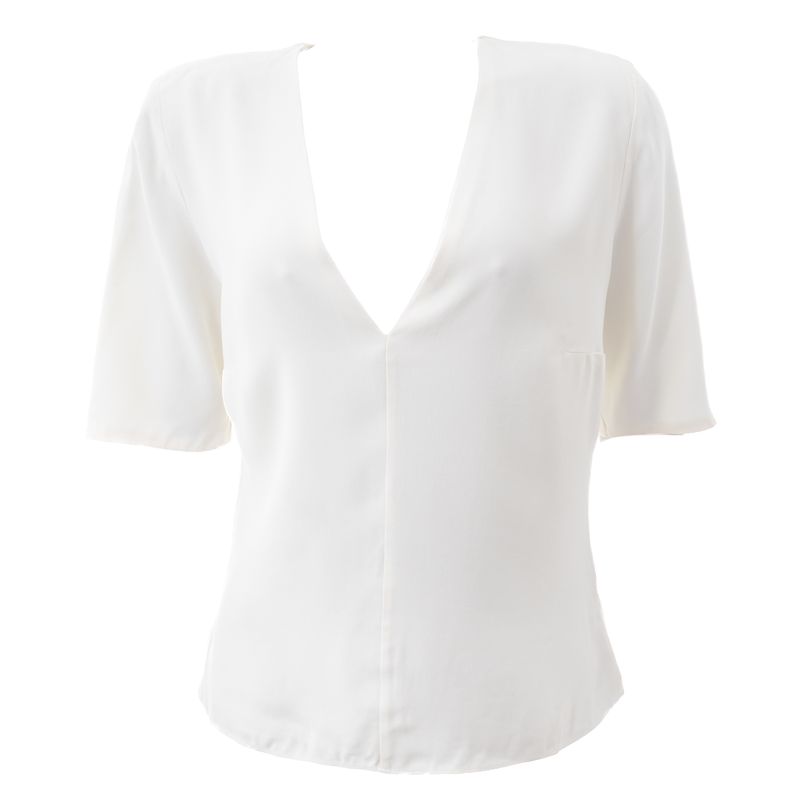 Blusa-Cris-Barros-Vicki-Decote-V-Creme