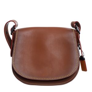 Bolsa Coach Couro Saddle Marrom