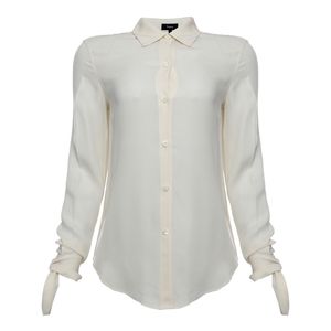 Camisa Theory Seda Creme