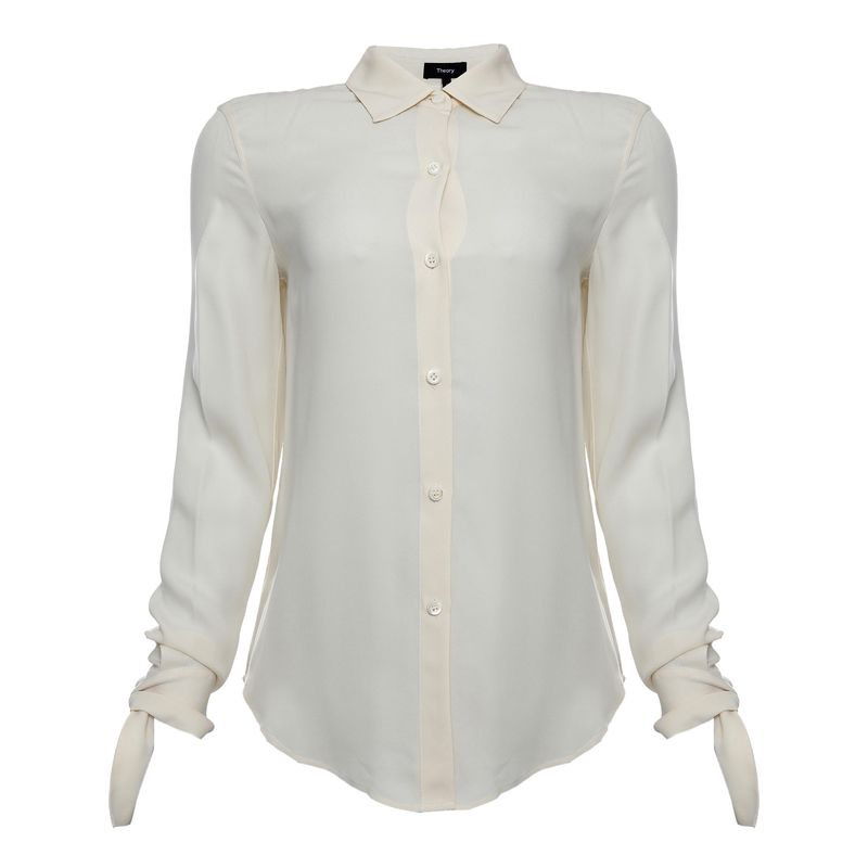 Camisa-Theory-Seda-Creme