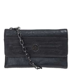 Bolsa Tory Burch WOC Couro Preta
