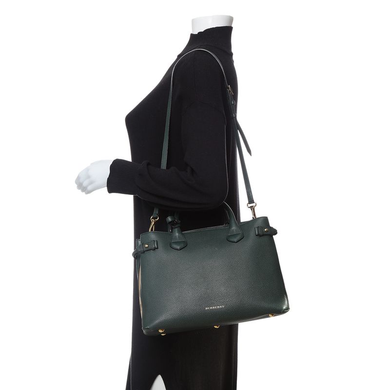 Bolsa-Burberry-Timmed-Banner-Verde-Escuro