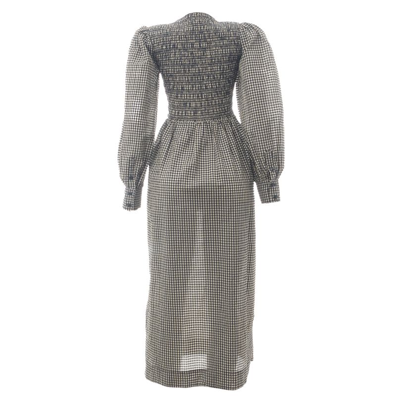 Vestido-Ganni-Xadrez-Preto