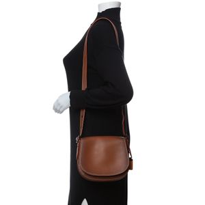 Bolsa Coach Couro Saddle Marrom